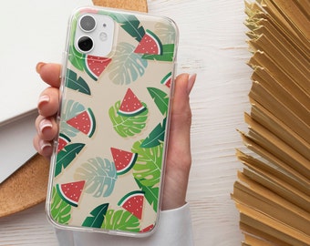 Summer Fruit Phone Case Watermelon TOUGH Cover fit for iPhone 17 Pro Max, 16e, 15 Plus, 14, 13, XS & Samsung S25, S24, A56, Pixel 10, 9, 8A