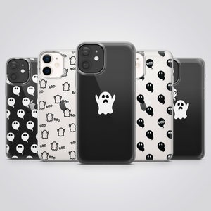 Süße Geist, gruselige Handyhülle passend für iPhone 17 Pro Max, 16e, 15 Plus, 14, 13, XS & Samsung S25, S24, A56, Pixel 10, 9, 8A