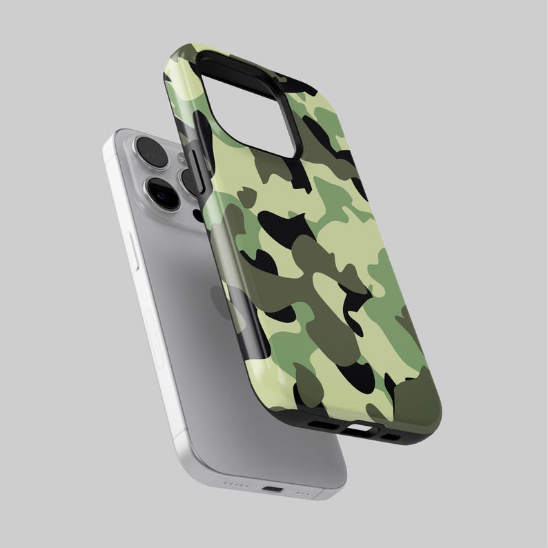 Camouflage Phone Case Military TOUGH Cover Fit for iPhone 16 Pro Max