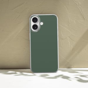 Green Sage Phone Case Pastel Matte Cover fit for iPhone 17 Pro Max, 16 Plus, 15, 14, 13, XS & Samsung S25, S24, S23, A56, Pixel 10, 9, 8A