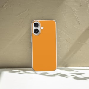 Peach Orange Phone Case Pastel Matte Cover fit for iPhone 17 Pro Max, 16e, 15 Plus, 14, 13, XS & Samsung S25, S24, A56, Pixel 10, 9, 8A