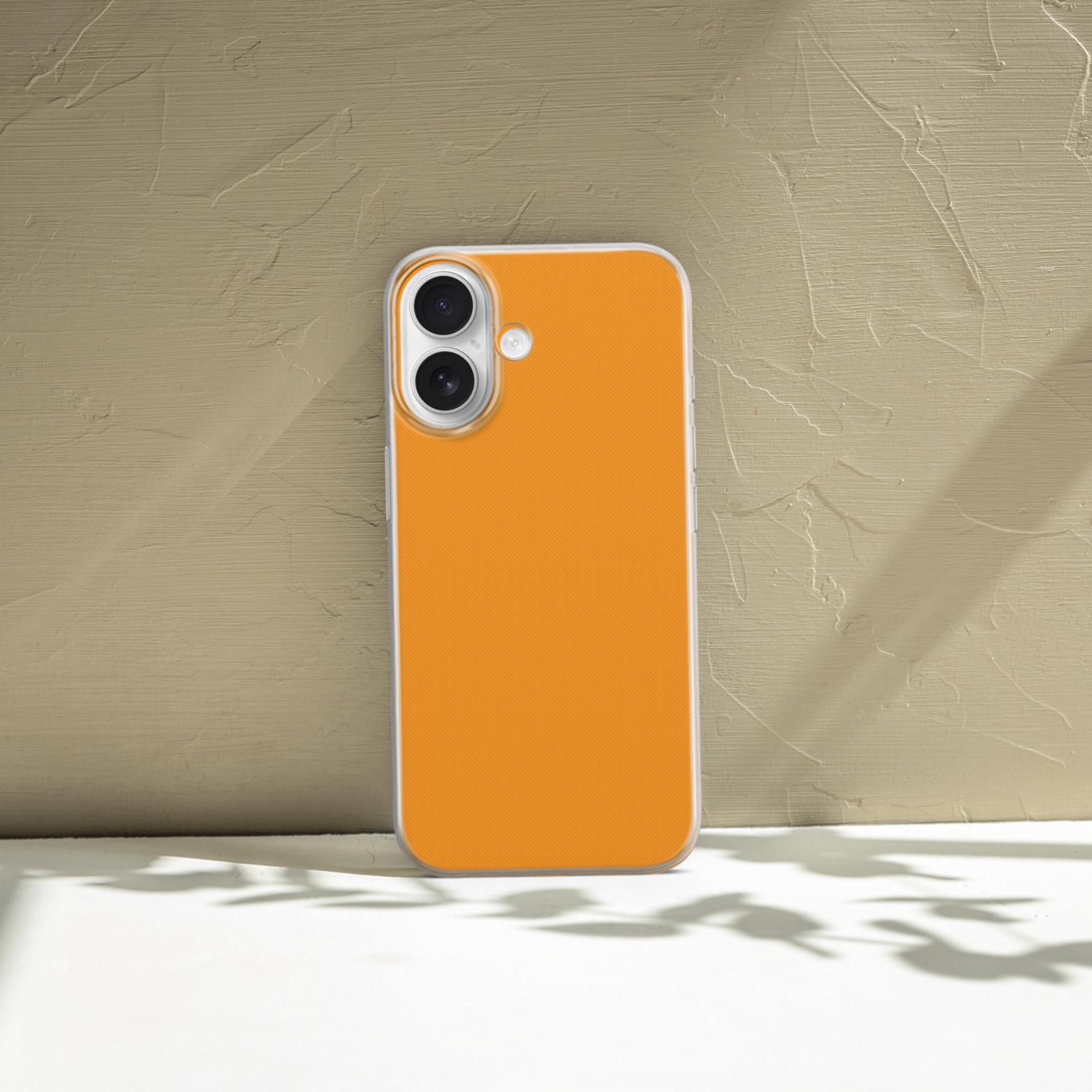 Peach Orange Phone Case Pastel Matte Cover Fit for iPhone 18 Pro
