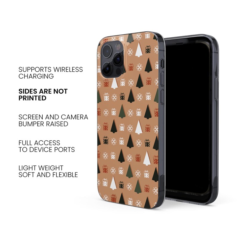 Christmas Tree Phone Case Pattern TOUGH Cover Fit for iPhone 16 Pro Max