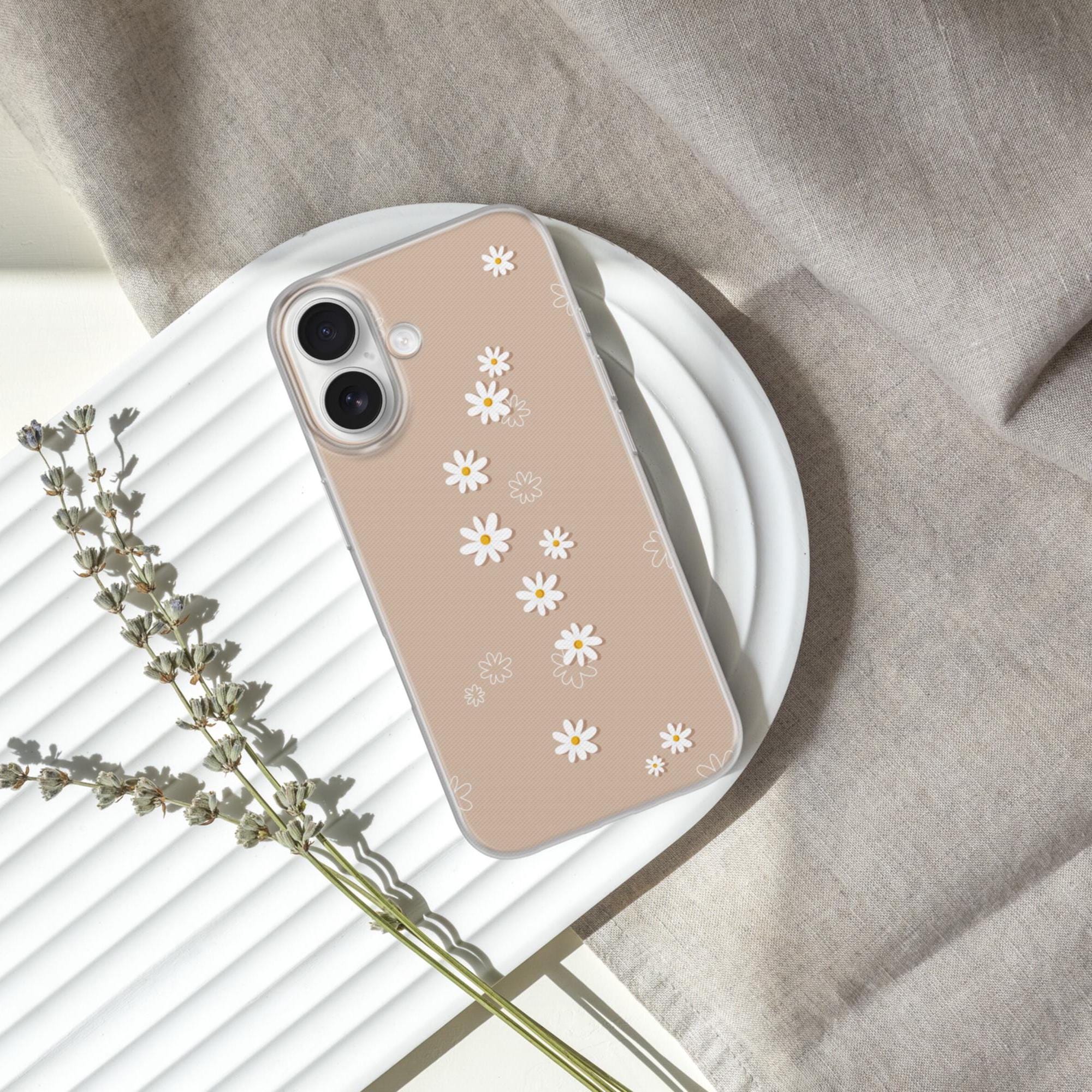 Daisy Phone Case Cute Flower Sage Cover Fit for iPhone 16