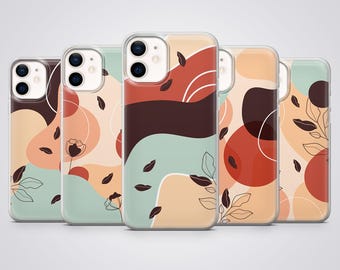 Autumn Phone Case Minimalist Modern Abstract Fall Cover fit for iPhone, Samsung & Pixel