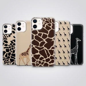 Giraffe Phone Case Animal Print Beige Cover fit for iPhone 17 Pro Max, 16e, 15 Plus, 14, 13, XS & Samsung S25, S24, A56, Pixel 10, 9, 8A