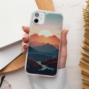 Mountains Phone Case Wanderlust TOUGH Cover fit for iPhone 16 Pro Max, 15 Plus, 14, 13, 12, 11, XS & Samsung S25, S24, A56, Pixel 9, 8A, 7