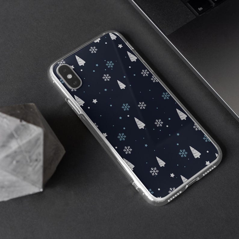 Snowflake Phone Case Christmas Tree TOUGH Cover Fit for iPhone 16 Pro