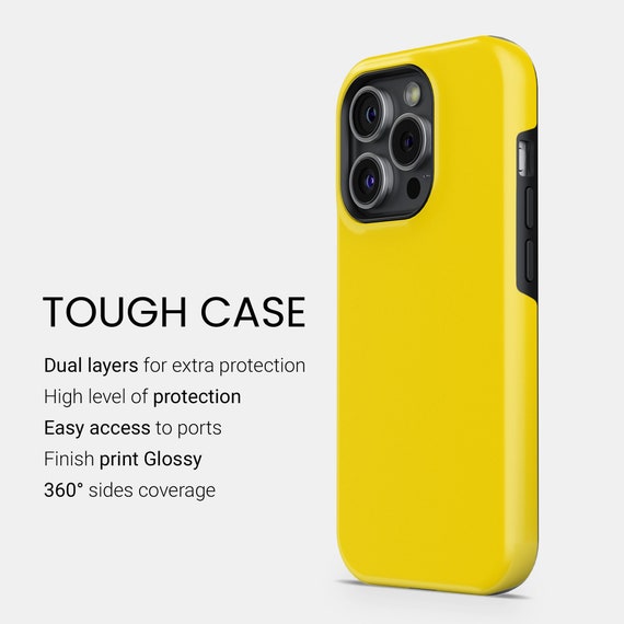 イエローのスマホケース 夏用 光沢 タフカバー iPhone 18 Pro Max、17e