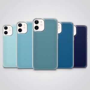 Blue Phone Case Ocean Pastel Matte Cover fit for iPhone 17 Pro Max, 16e, 15 Plus, 14, 13, 12, XS & Samsung S25, S24, A56, Pixel 10, 9, 8A