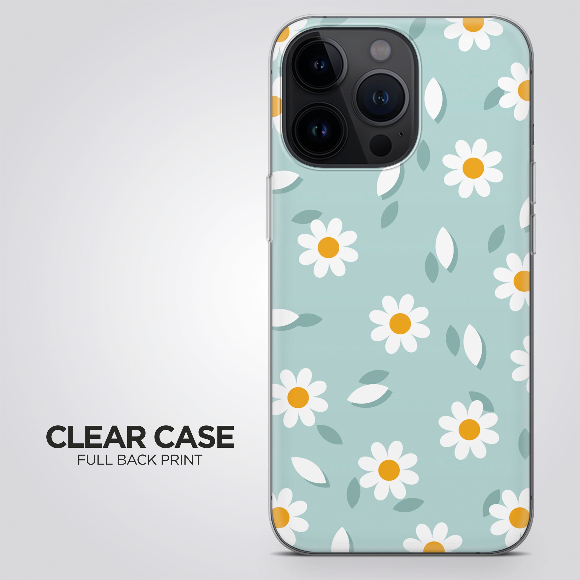 Daisy Flower Phone Case Cute Beige Cover Fit for iPhone 16 Pro Max, 15  Plus, 14, 13, 12, 11, XR, XS & Samsung S25, S24, A56, Pixel 9, 8, 7A - Etsy