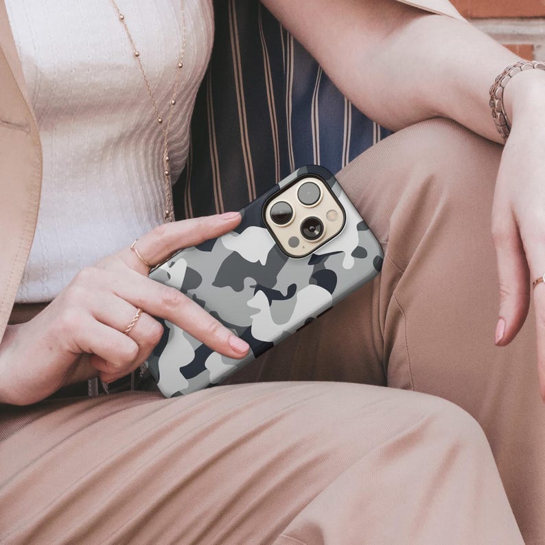 Camouflage Phone Case Military TOUGH Cover Fit for iPhone 16 Pro Max