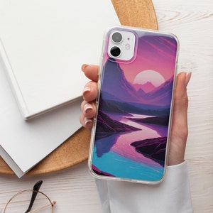 Scenery Phone Case Mountains Sunset TOUGH Cover fit for iPhone 16 Pro Max, 15 Plus, 14, 13, 12, XS & Samsung S25, S24, A56, Pixel 9, 8A, 7