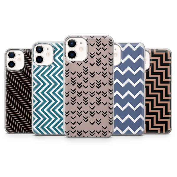 Chevron Phone Case Stripe Pattern Line Cover fit for iPhone 15 Pro Max, 14 Plus, 13, 12, 11, XR, XS & Samsung S24, S23, A54, A53, Pixel 8, 7