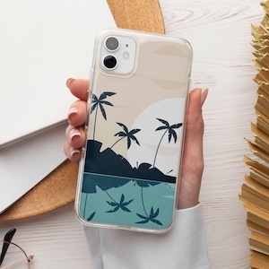 Beach Phone Case Ocean Sunset TOUGH Cover fit for iPhone 16 Pro Max, 15 Plus, 14, 13, 12, 11, XS & Samsung S25, S24, A56, Pixel 9, 8A, 7