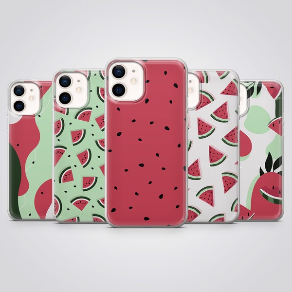 Watermelon Phone Case Summer Fruit Cover fit for iPhone 15 Pro Max, 14 Plus, 13, 12, 11, XR, XS & Samsung S24, S23, A54, A53, Pixel 8, 7