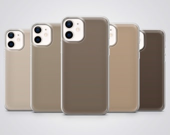 Beige Phone Case Cream Pastel Matte Cover fit for iPhone 17 Pro Max, 16e, 15 Plus, 14, 13, XS & Samsung S25, S24, A56, Pixel 10, 9, 8A, 6