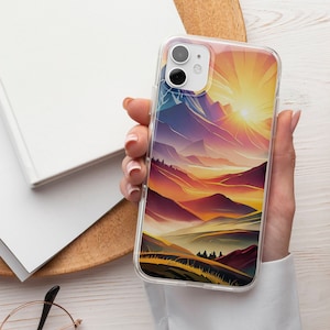 Mountains Phone Case Wanderlust TOUGH Cover fit for iPhone 16 Pro Max, 15 Plus, 14, 13, 12, 11, XS & Samsung S25, S24, A56, Pixel 9, 8A, 7