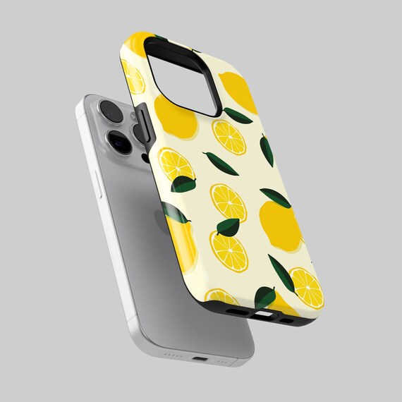 Lemon Phone Case Citrus Fruit TOUGH Cover Fit for iPhone 18 Pro