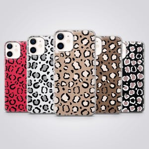 Leopard Phone Case Cheetah Animal Print Cover fit for iPhone 17 Pro Max, 16e, 15 Plus, 14, 13, XS & Samsung S25, S24, A56, Pixel 10, 9, 8A