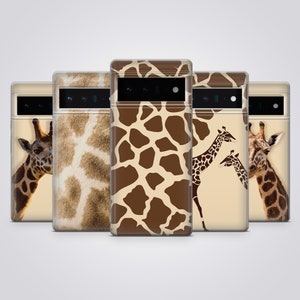 Giraffe Phone Case Animal Beige Cover fit for Google Pixel 10, 9, 8A, 7A, 6, iPhone 17 Pro Max, 16 Plus, 15, 14, 13, Samsung S25, S24, A56