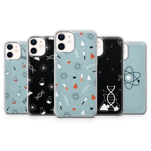 Science Phone Case Chemistry Lab Cover fit for iPhone 15 Pro Max, 14 Plus, 13, 12, 11, XR, XS & Samsung S24, S23, A54, A53, Pixel 8, 7