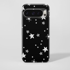 Cover per telefono con stelle e tema spazio celeste, compatibile con Google Pixel 10, 9, 8A, 7A, iPhone 17 Pro Max, 16e, 15 Plus, 14, 13, Samsung S25, S24, A56