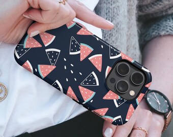 Watermelon Phone Case Summer Fruit TOUGH Cover fit for iPhone 17 Pro Max, 16e, 15 Plus, 14, 13, XS & Samsung S25, S24, A56, Pixel 10, 9, 8A