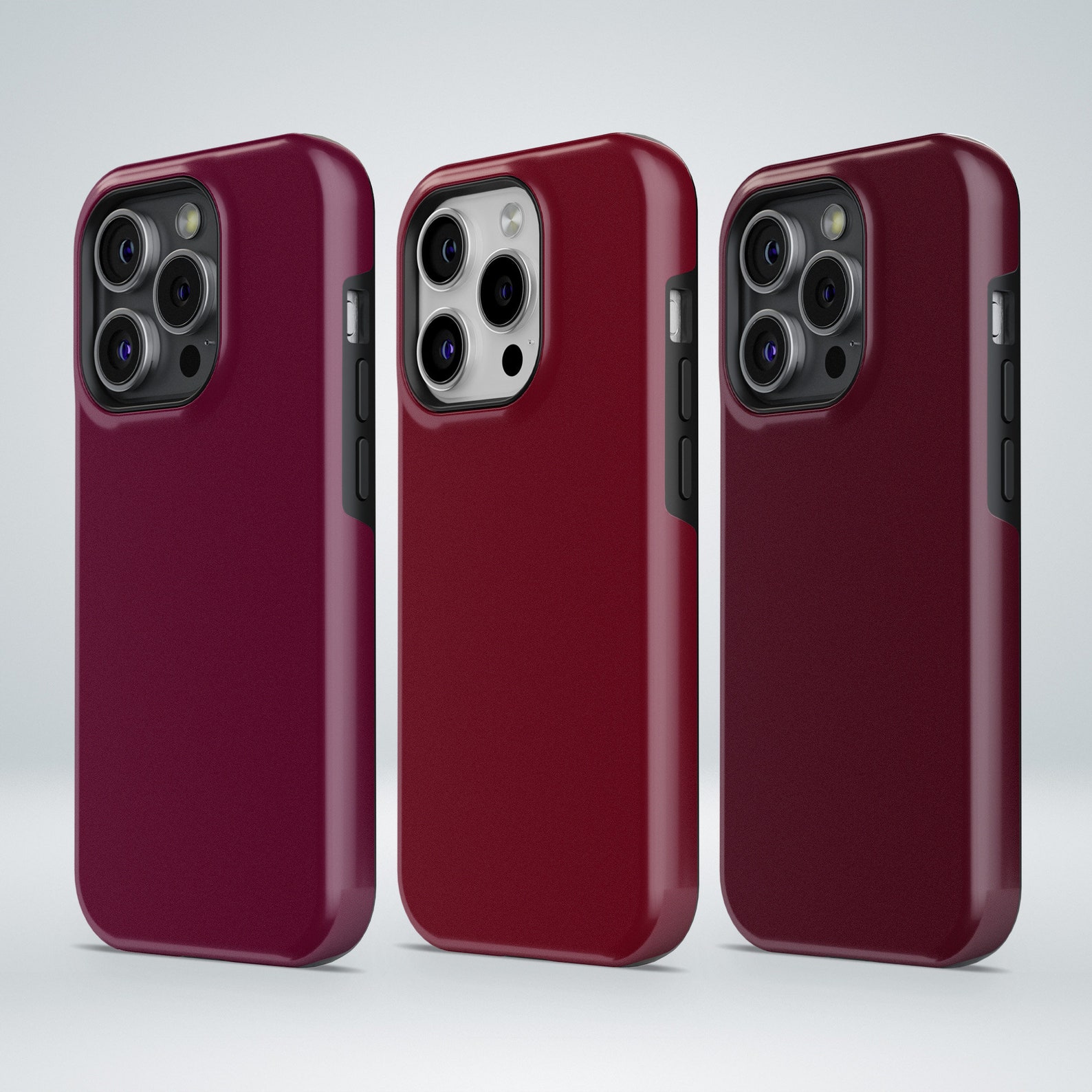 Bordeaux Phone Case Red Glossy TOUGH Cover Fit for iPhone 17 Pro Max ...