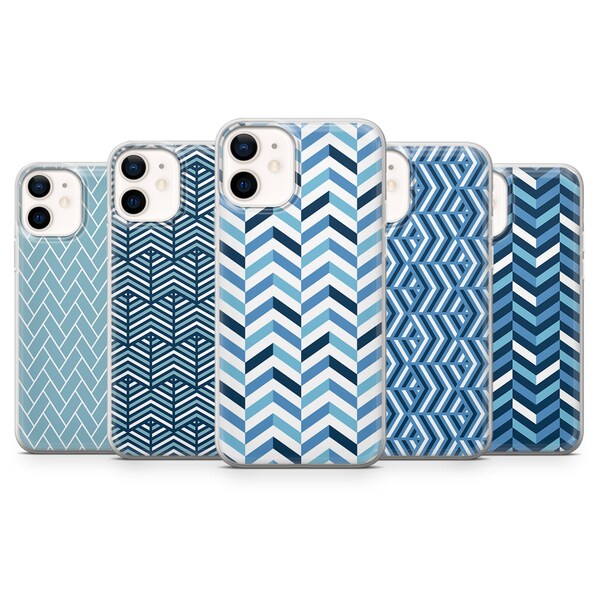 Herringbone Phone Case Stripe Chevron Cover fit for iPhone 15 Pro Max, 14 Plus, 13, 12, 11, XR, XS & Samsung S24, S23, A54, A53, Pixel 8, 7