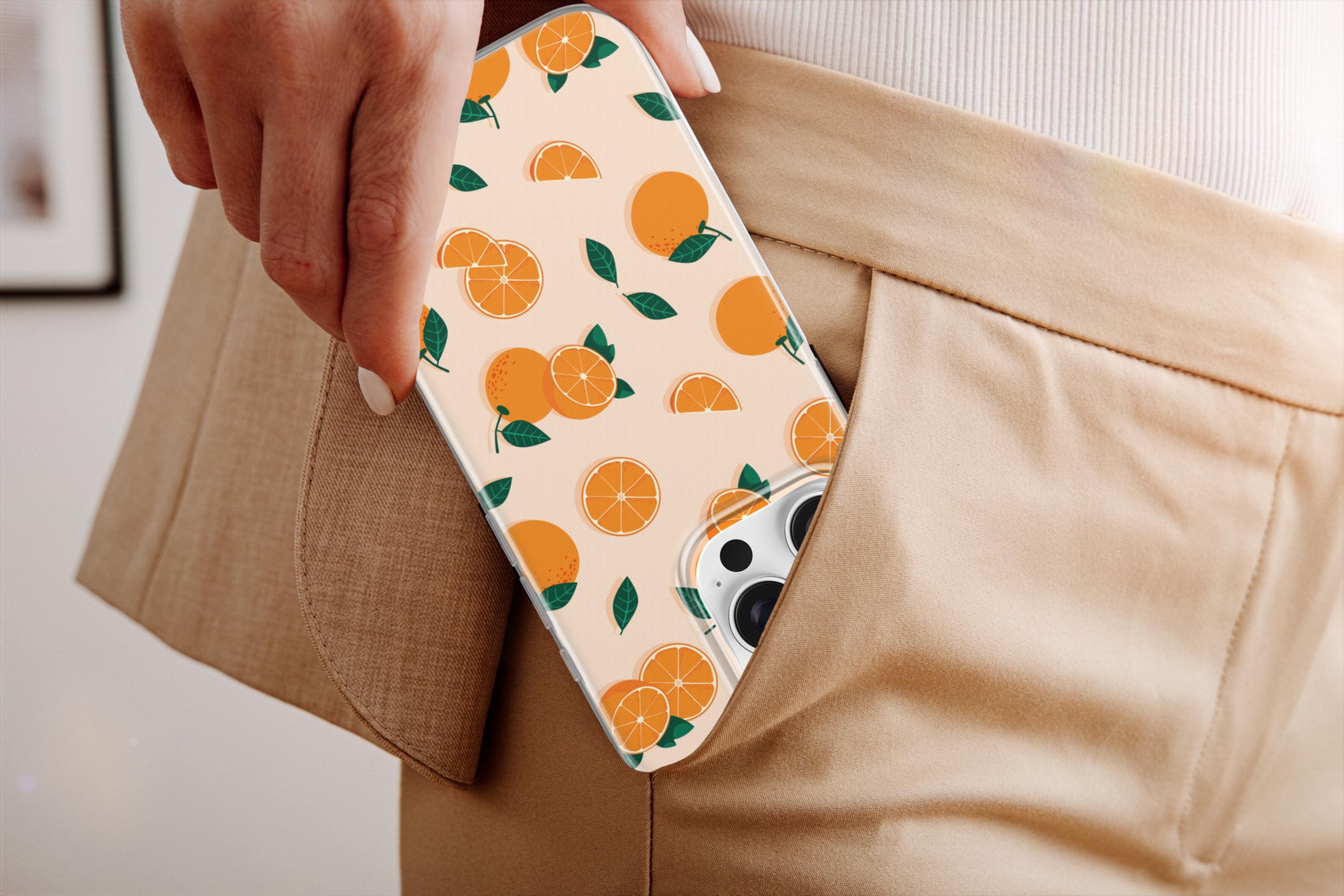 Orange Phone Case Citrus Summer Fruit Cover Fit for iPhone 17 Pro