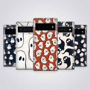 Geist Handyhülle Niedliches Spooky Cover passend für Google Pixel 10, 9, 8A, 7A, iPhone 17 Pro Max, 16e, 15 Plus, 14, 13, Samsung S25, S24, A56, A16