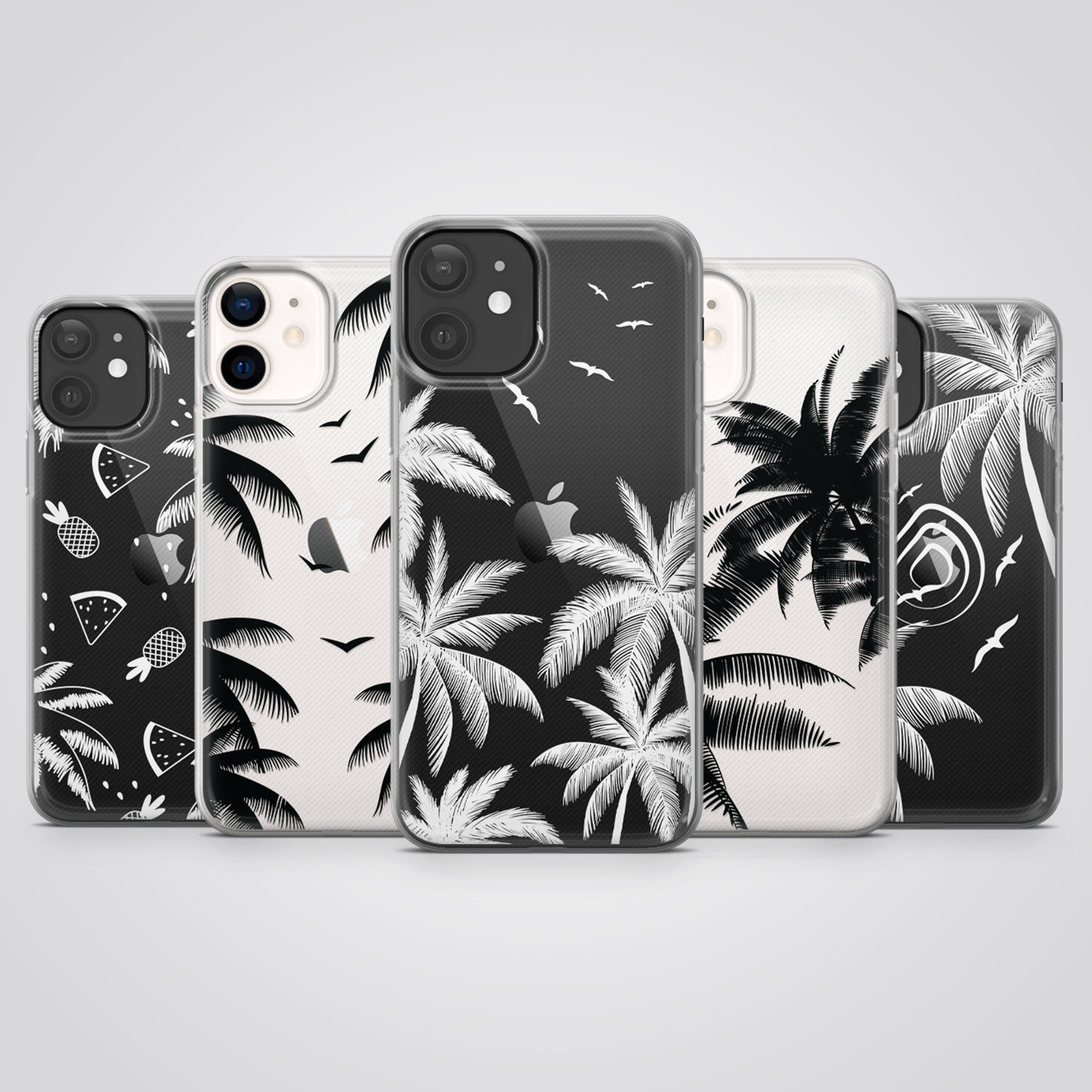 Clear Phone Case Summer Palm Tree Cover Fit for iPhone 17 Pro Max, 16e, 15  Plus, 14, 13, 12, XS & Samsung S25, S24, A56, Pixel 10, 9, 8A - Etsy
