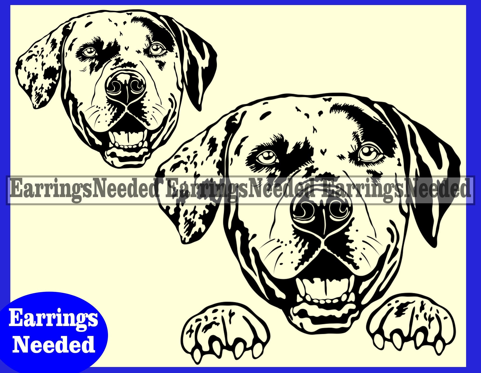 Catahoula Leopard dog svg Catahoula leopard dog svg files for | Etsy