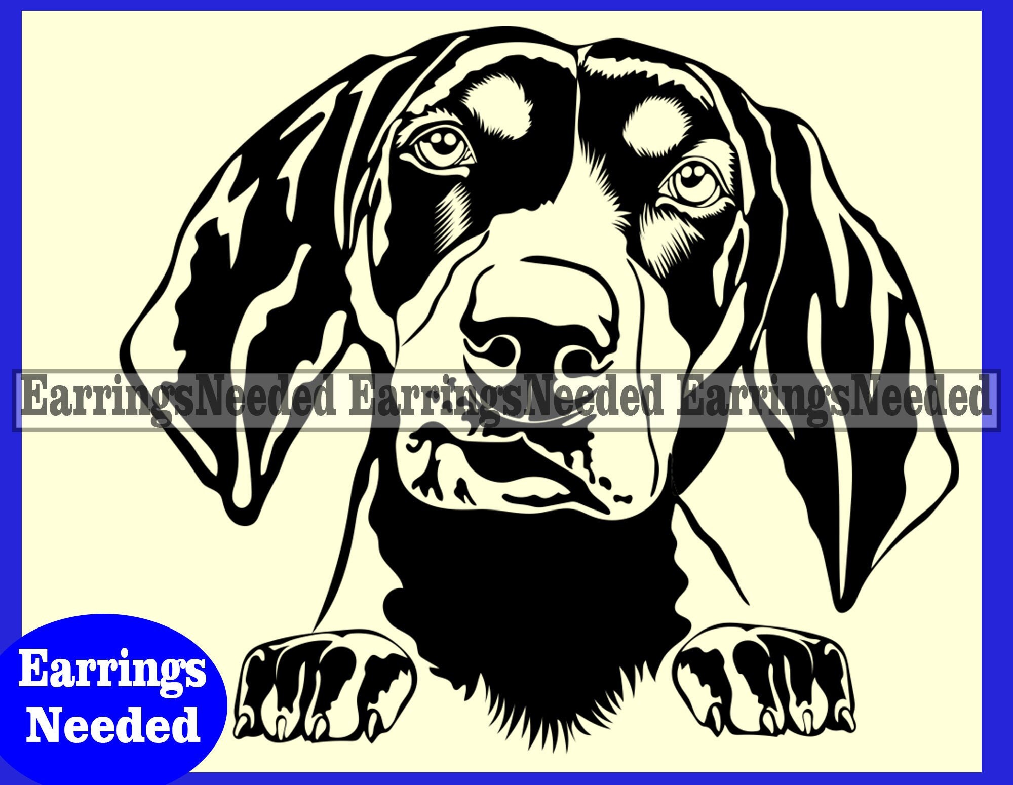 Bluetick Coonhound svg Coonhound svg files for cricut | Etsy