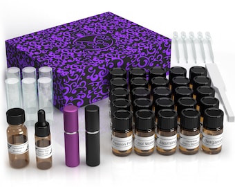 Kit de création de parfum, ensemble d'activités de fabrication de parfum personnalisable, cadeau personnalisé pour elle, cadeau de parfum DIY pour femme