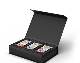 Booster Pack Storage & Gift Case for TCG | Customizable Trading Card Storage Organizer with Foam Inserts | Stores 1 - 36 Packs