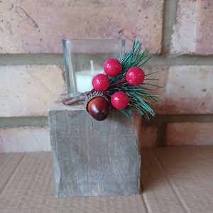 Handmade Driftwood Candle Holder