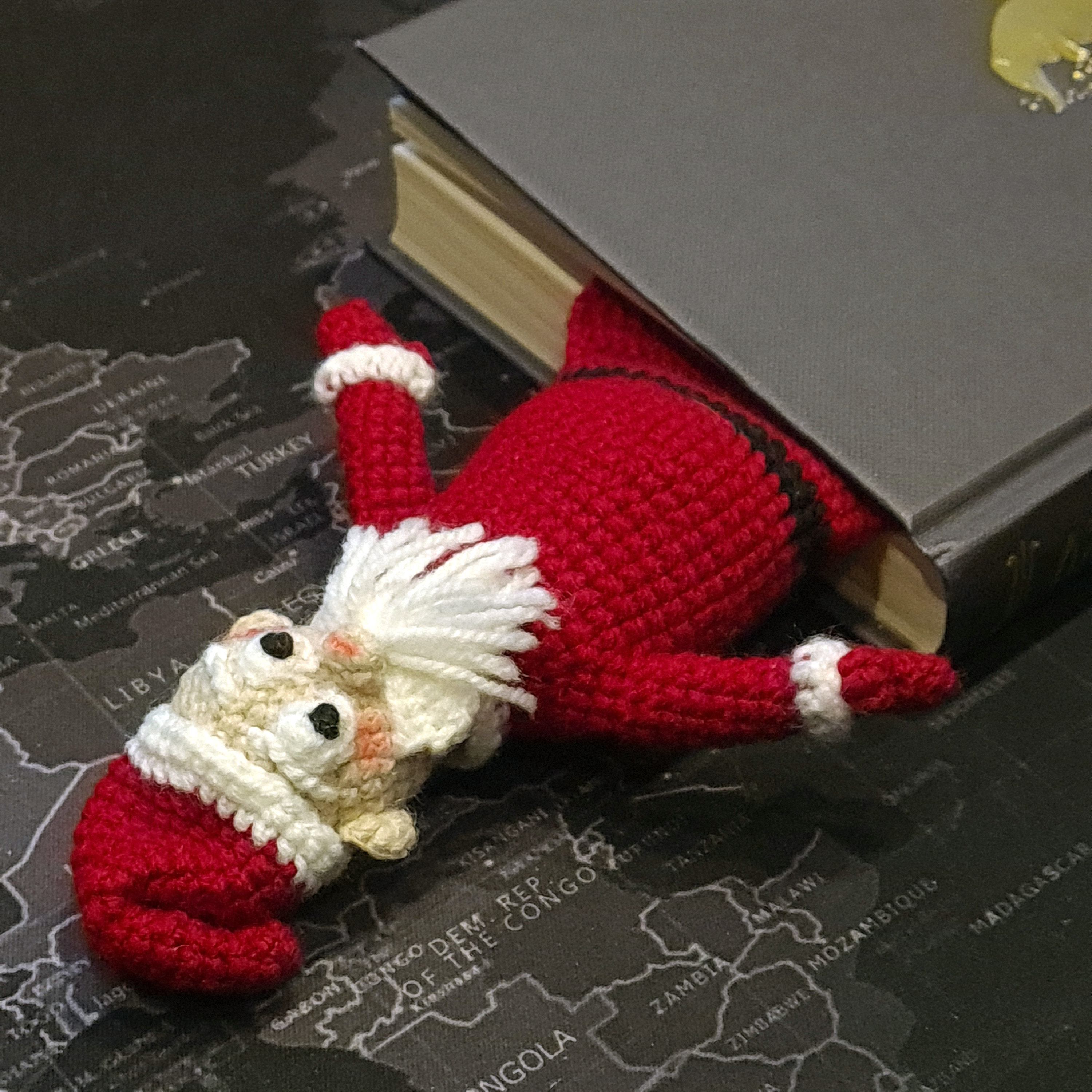 Bookmark Santa crochet pattern PDF DIY Christmas amigurumi Etsy