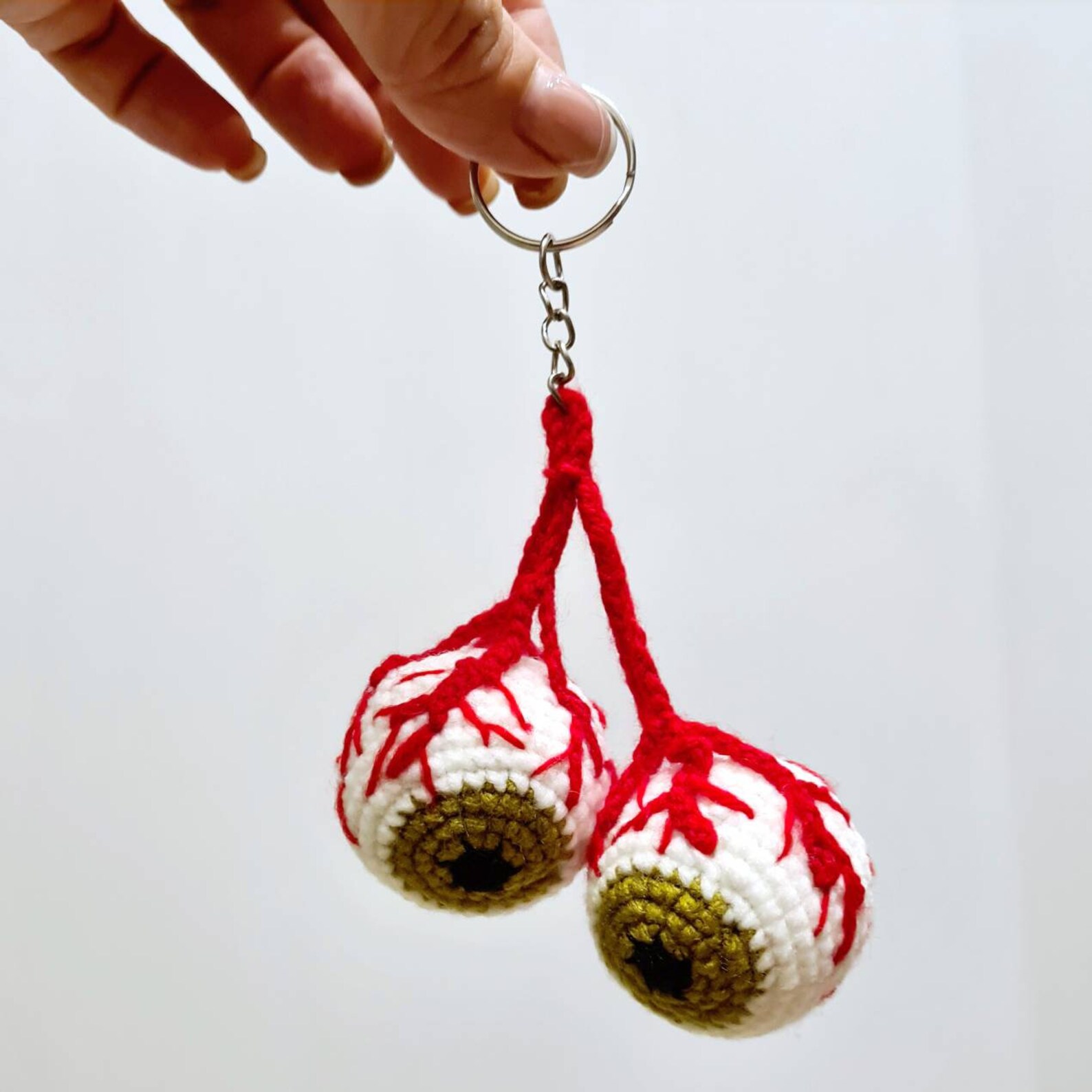 Anatomy keychain gruesome eyeball horror fun gift Etsy