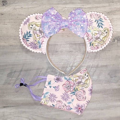 Ready to ship**Rapunzel Minnie Ears, Tangled inspired Minnie Ears, Disney Princess Minnie Ears