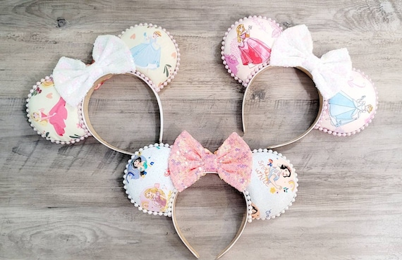 Ready to ship**Disney Princess  Minnie Ears, Cinderella inspired Ears, Aurora inspired Ears, Snow White inspired ears
