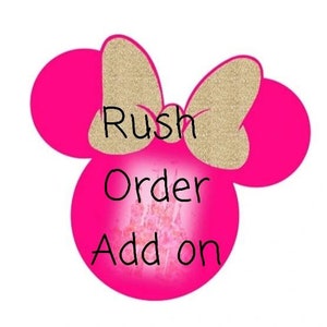 Disney Minnie Ears Rush Order Add on