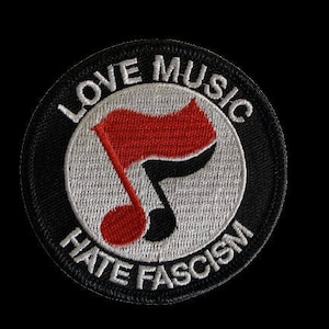 Aufnäher: Love Music - Hate Fascism