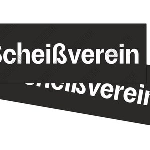 Aufkleber: Scheißverein (30 Stück)