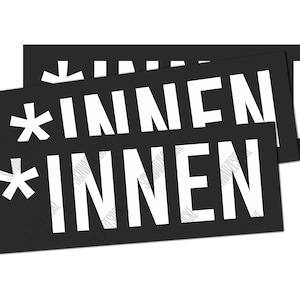 Aufkleber: *innen (30 Sticker)