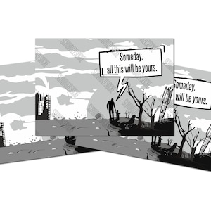 Aufkleber: Someday, all this will be yours (30 Stück)