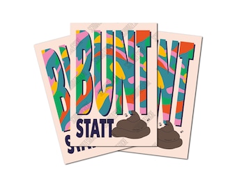Stickers: Colorful instead of brown (30 pieces)