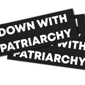 Aufkleber: Down with Patriarchy (30 Stück)