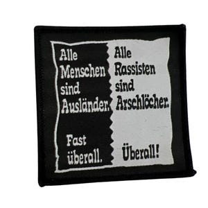 Aufnäher: Alle Rassisten sind